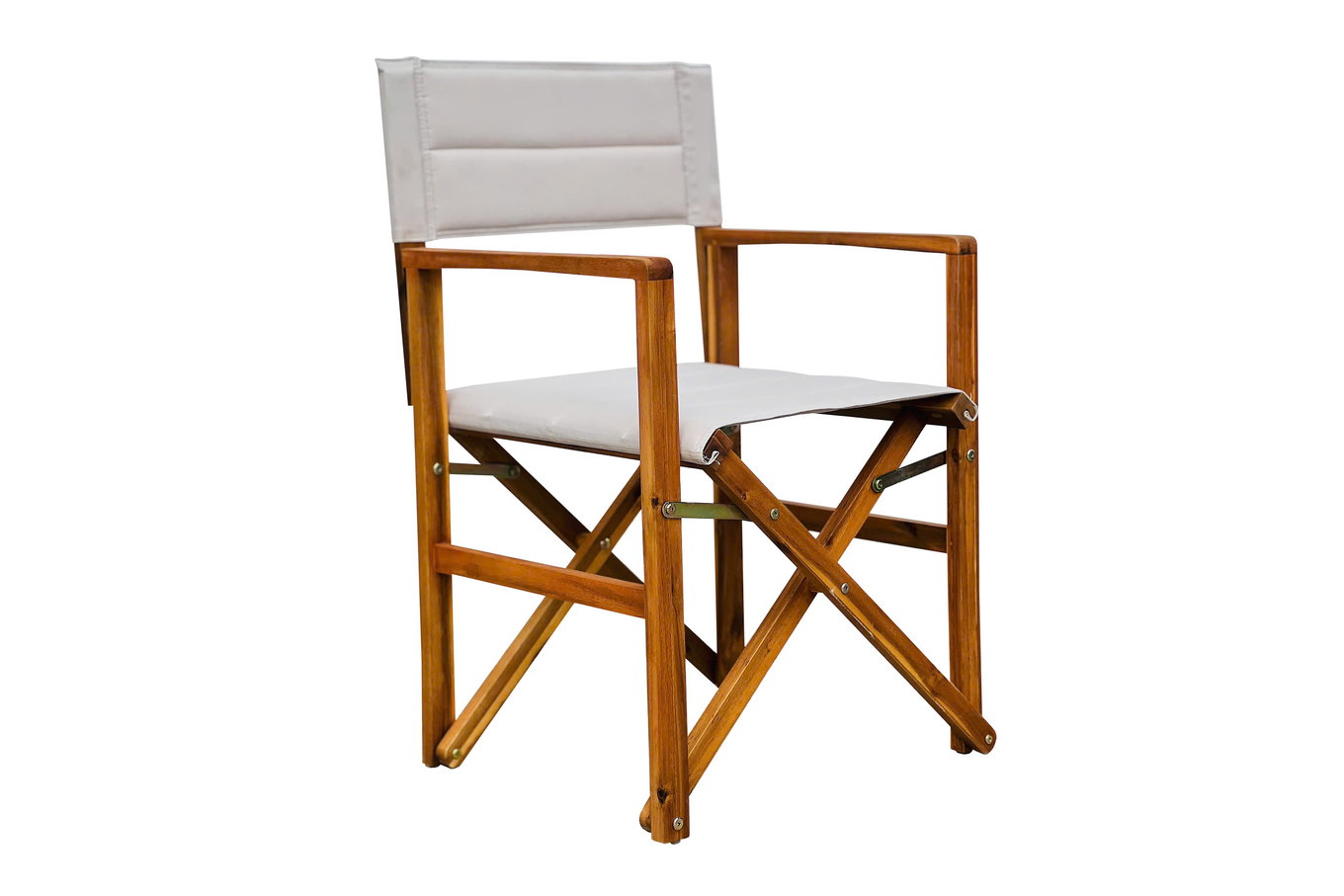 OUTFLEXX Krzesło reżyserskie, kremowo-naturalne, akacja/poliester, 56 x 55 x 88 cm, produkt certyfikowany FSC® 16525__1