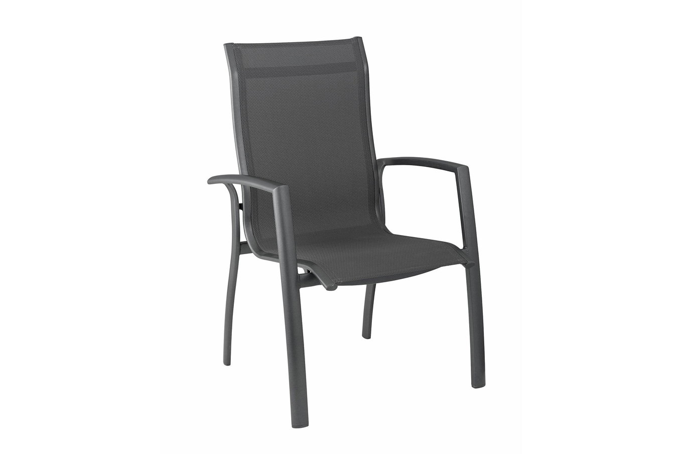 KETTLER Legato Curve Fotel sztaplowany, antracyt, Alu/Textilene, 0302302-7000, sztaplowany 22520__1