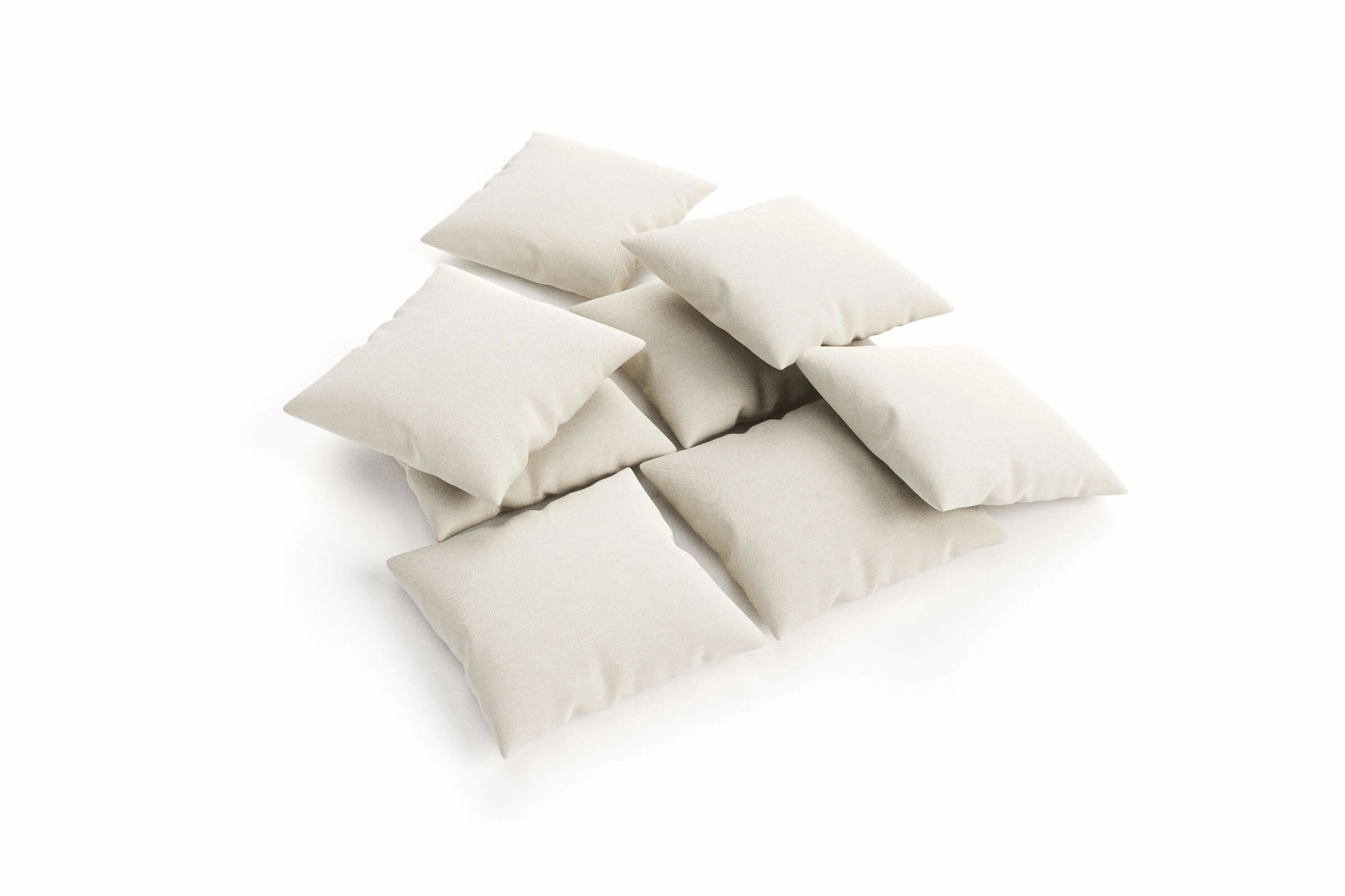 OUTFLEXX Zestaw 8 poduszek, desert/beżowy, 45 x 45 cm