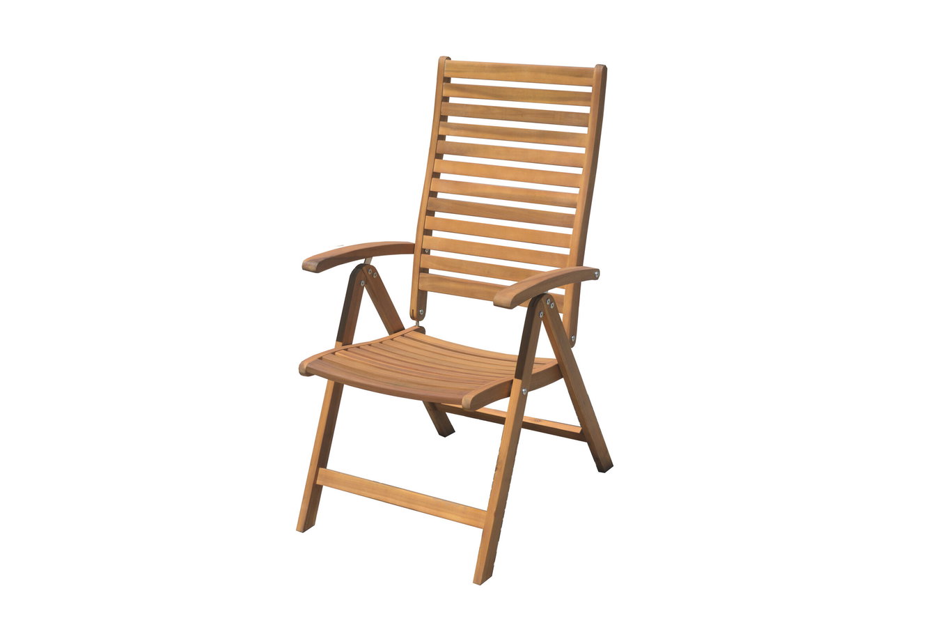 OUTFLEXX Krzesło składane, naturalne, akacja, 70 x 55 x 105 cm, w naturalnym kolorze, 5-stopniowo regulowane, produkt certyfikowany FSC® 20636__1