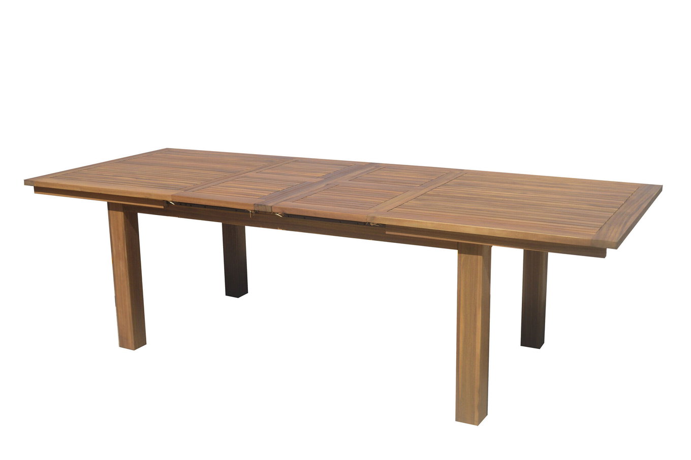 OUTFLEXX Stół jadalny, naturalny, akacja, 180/220/260x100cm, podwójny synchroniczny mechanizm rozkładania, olejowany, produkt z certyfikatem FSC® 20639__1
