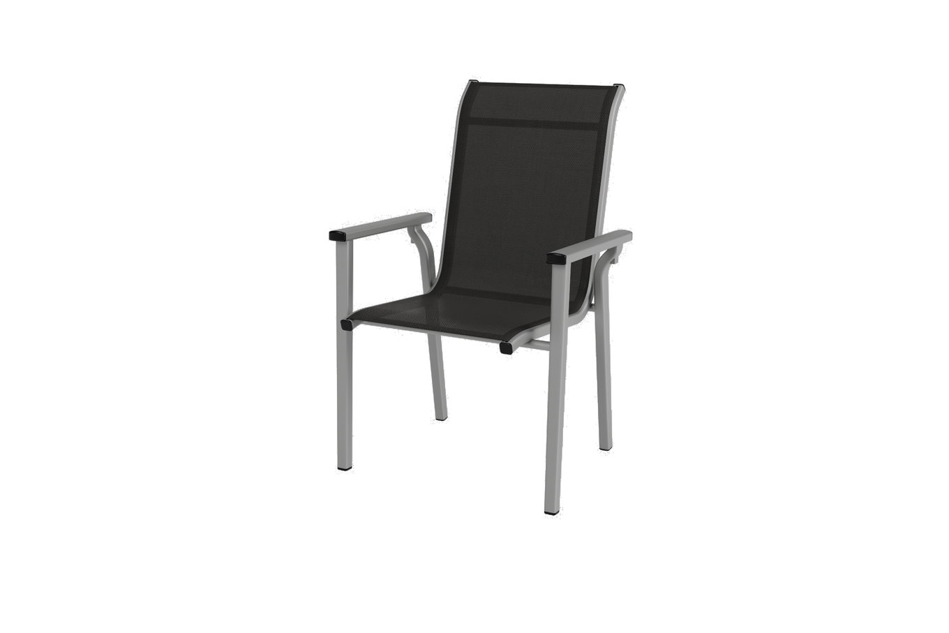 KETTLER Model ekskluzywny BasicPlus 2026 Zestaw mebli ogrodowych do jadalni, srebrny/antracyt, Alu/Textilene, Stół składany 140 x 95 cm, 4 krzesła sztaplowane 81366__1