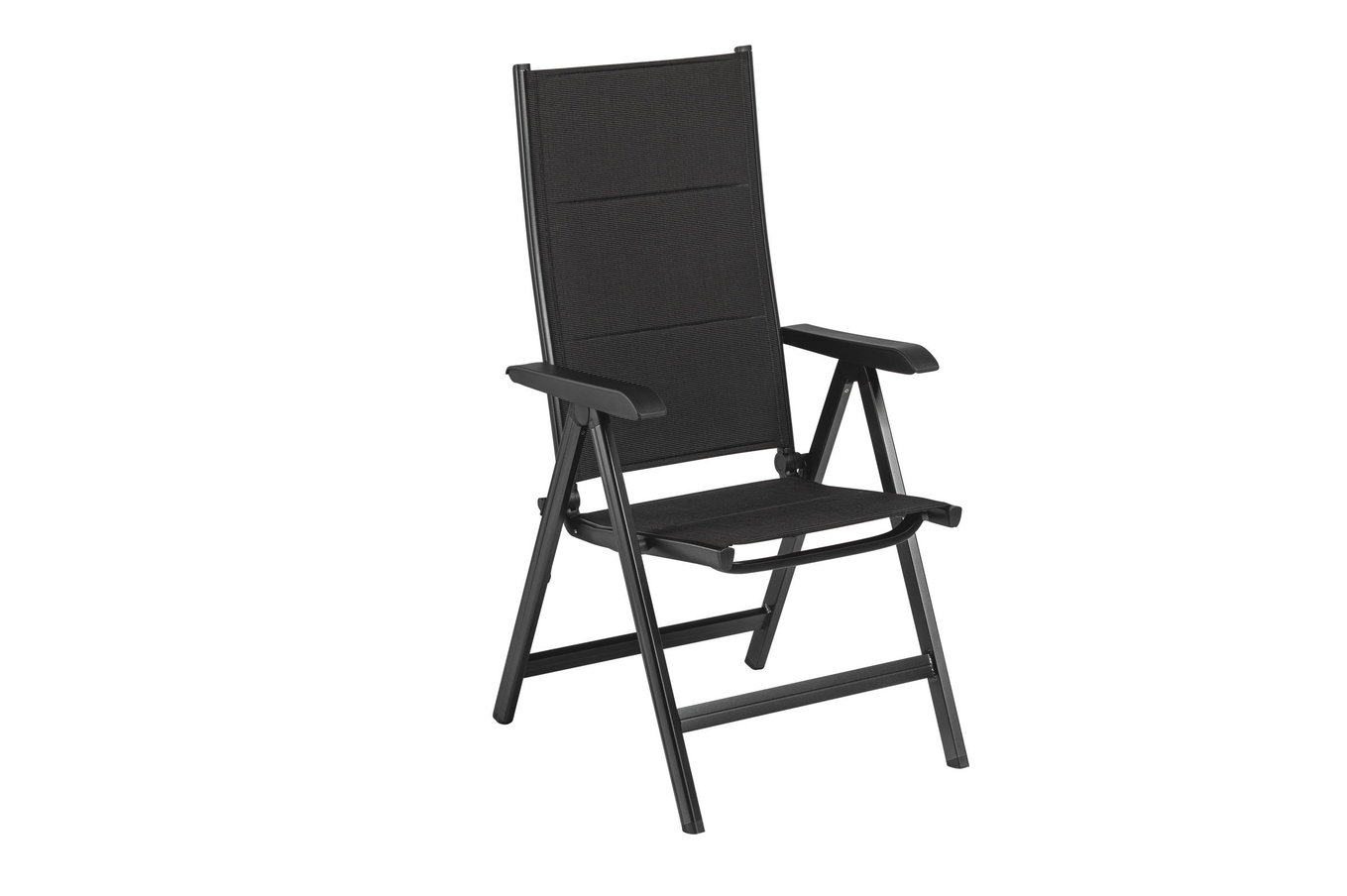 KETTLER BasicPlus Padded Krzesło składane, antracyt, Alu/Textilene, 0301201-9400, regulowane oparcie 22508__1