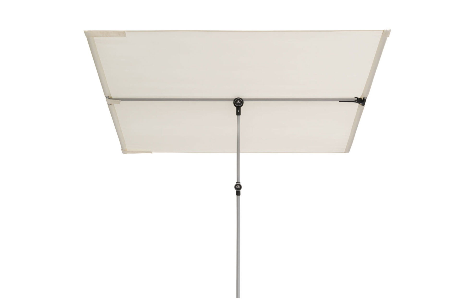 DOPPLER Active osłona balkonowa, naturalna, aluminium/poliester, 180x130 cm, regulowana wysokość, obrotowa