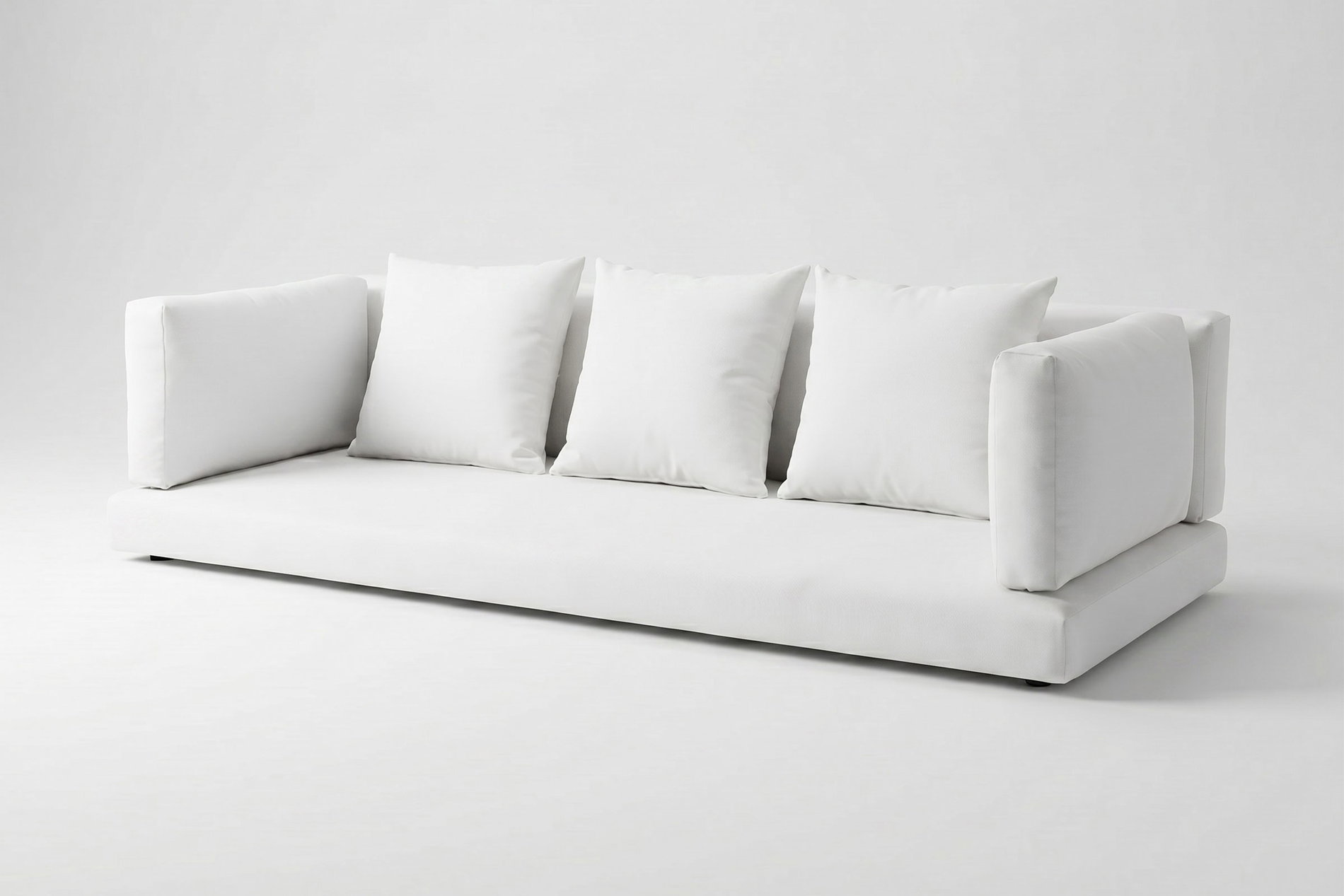 OUTFLEXX Auflagenset, 7-teilig, weiß, für Dreisitzer-Sofa 2392-1 / 15734-1