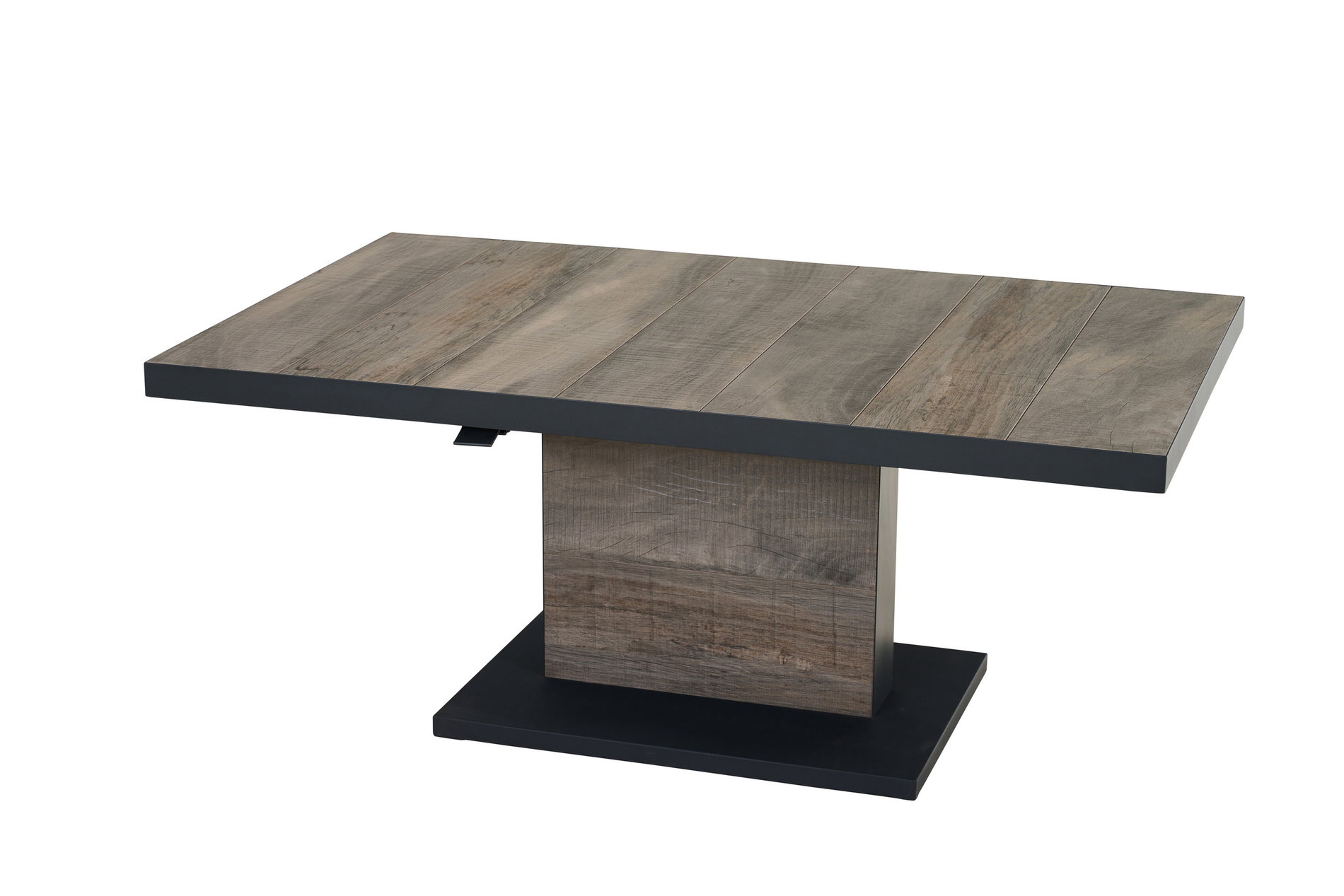 SIENA GARDEN Talina stół z regulowaną wysokością, antracyt/washed grey, aluminium i ceramika, 140 x 85 x 52-72 cm, płynna regulacja wysokości, odporny na zarysowania