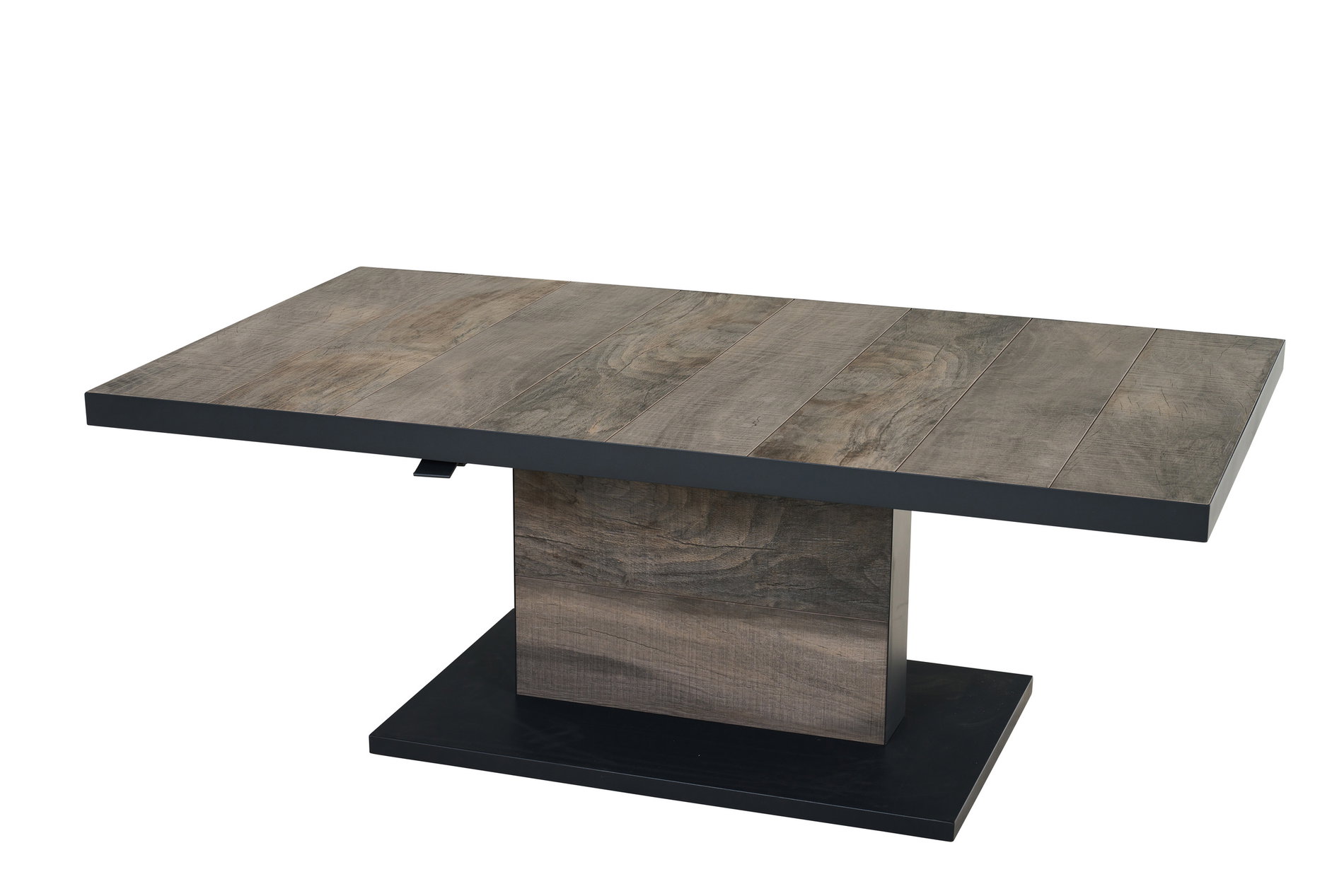 SIENA GARDEN Stół podnoszony Talina, antracyt/washed grey, aluminium i ceramika, 160 x 90 x 52-72 cm, płynna regulacja wysokości, odporny na zarysowania