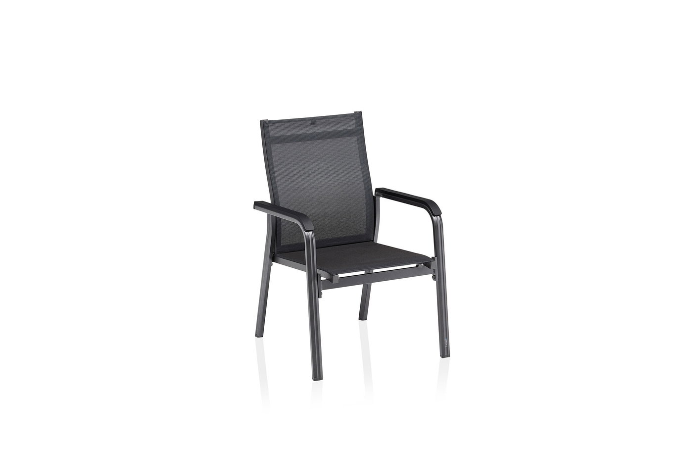 KETTLER Basic Plus Premium Krzesło sztaplowane, antracyt/lukrecja, Alu/Tkanina outdoor, 0102405-7000 30906__1